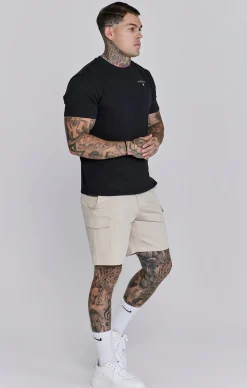 Beige Cargo Shorts