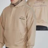 Beige Graphic Hoodie