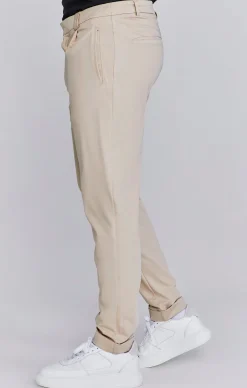 Beige Smart Chinos