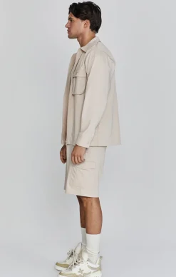 Beige Smart Utility Jacket