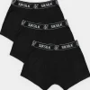 Black 3 Pack Boxer Short