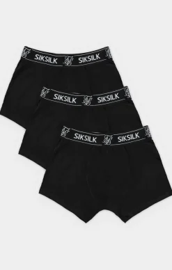 Black 3 Pack Boxer Short