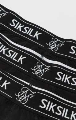 Black 3 Pack Boxer Short