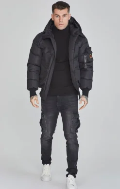 Black Bomber Jacket