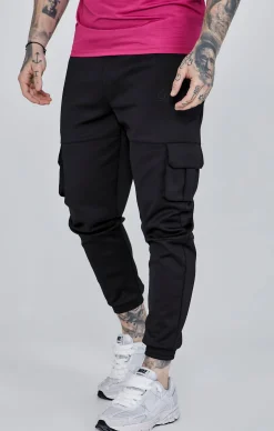 Black Cargo Joggers