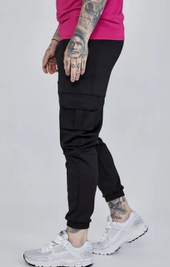 Black Cargo Joggers