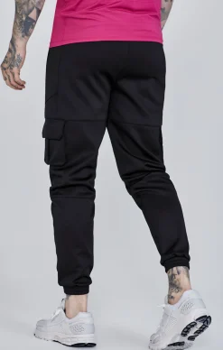 Black Cargo Joggers