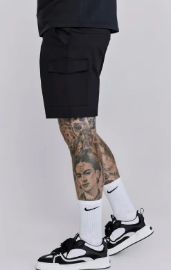 Black Cargo Shorts