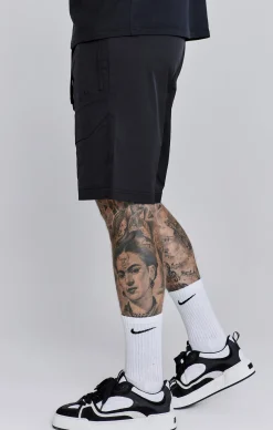 Black Cargo Shorts