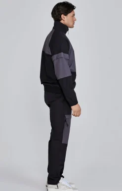 Black Cut And Sew Jacket