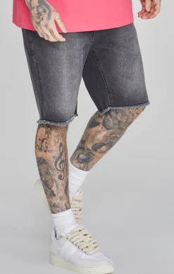 Black Denim Shorts