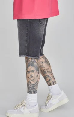 Black Denim Shorts