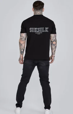 Black Distressed Slim Fit Jeans