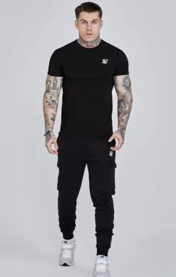Black Essential Cargo Jogger