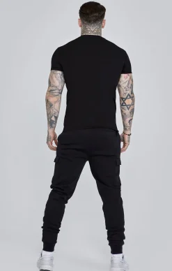 Black Essential Cargo Jogger