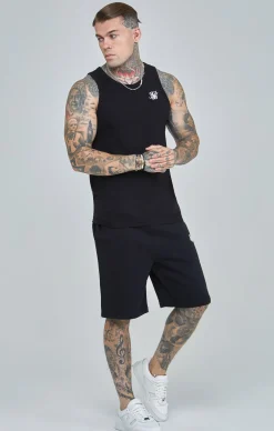 Black Essential Fleece Short