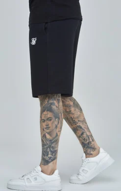 Black Essential Fleece Short