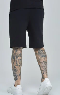 Black Essential Fleece Short