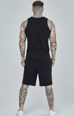 Black Essential Fleece Short