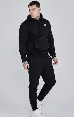 Black Essential Overhead Hoodie