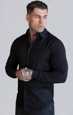 Black Essentials Long Sleeve Shirt