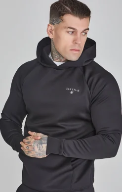 Black Essentials Poly Hoodie