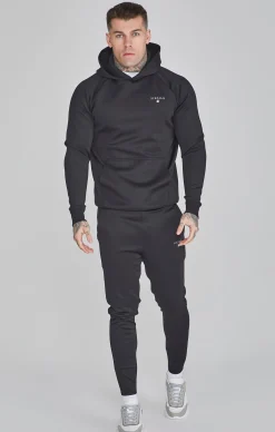 Black Essentials Poly Hoodie