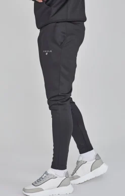 Black Essentials Poly Joggers