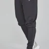 Black Essentials Poly Track Pants