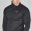 Black Essentials Poly Track Top