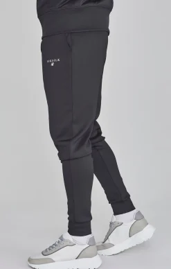 Black Essentials Poly Track Pants