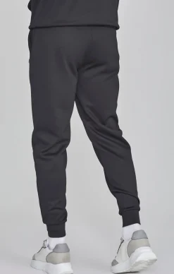 Black Essentials Poly Track Pants
