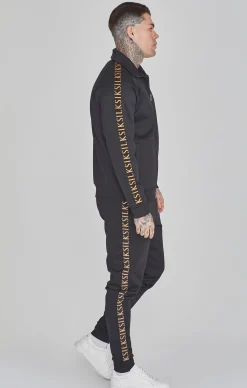 Black Full Zip Track Top