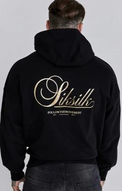 Black Graphic Hoodie