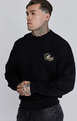 Black Graphic Sweater