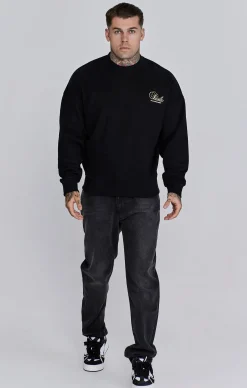 Black Graphic Sweater