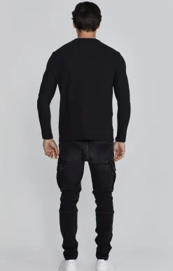 Black Henley T-Shirt