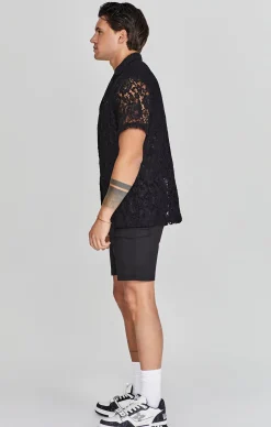 Black Lace Resort Shirt