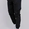 Black Muscle Fit Joggers