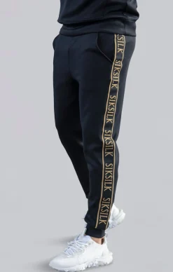 Black Muscle Fit Joggers