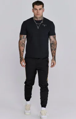 Black Muscle Fit Joggers