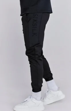 Black Muscle Fit Joggers