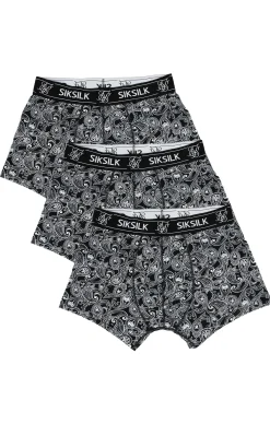 Black 3Pk Paisley Boxer