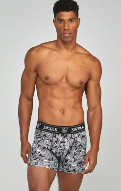 Black 3Pk Paisley Boxer