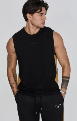 Black Relaxed Fit Vest