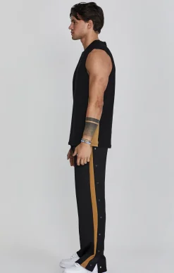 Black Relaxed Fit Vest