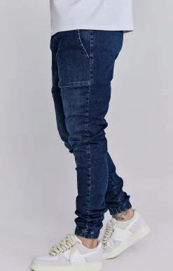 Blue Denim Joggers