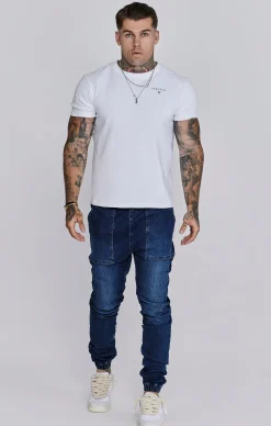 Blue Denim Joggers
