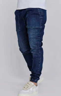 Blue Denim Joggers