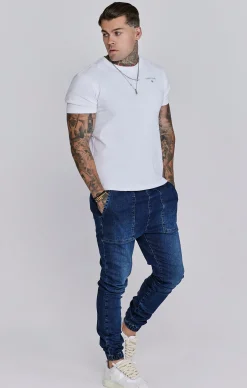 Blue Denim Joggers